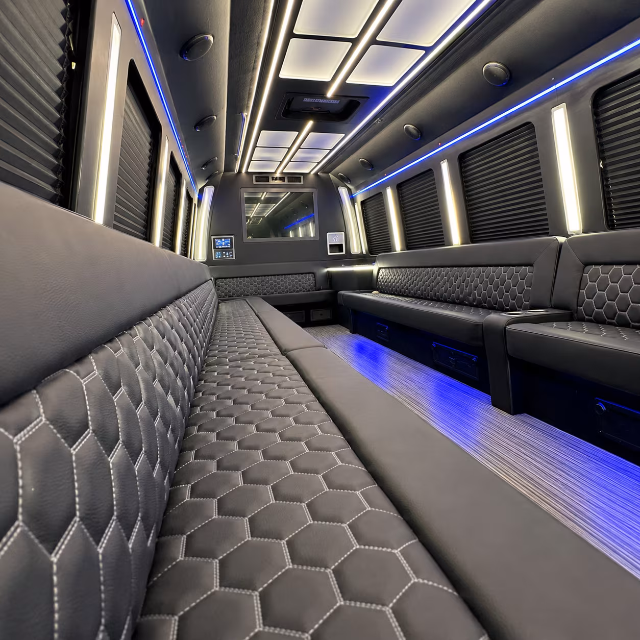 St Petersburg Private Event Transportation onboard seating