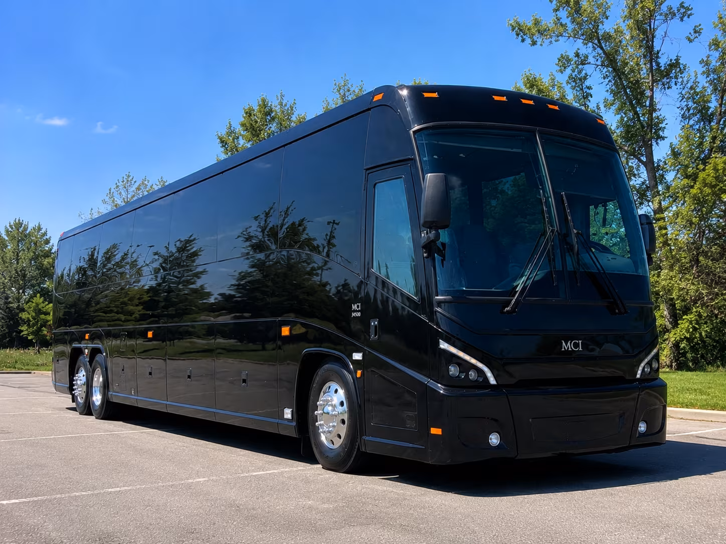 St Petersburg School Event Transportation party bus exterior