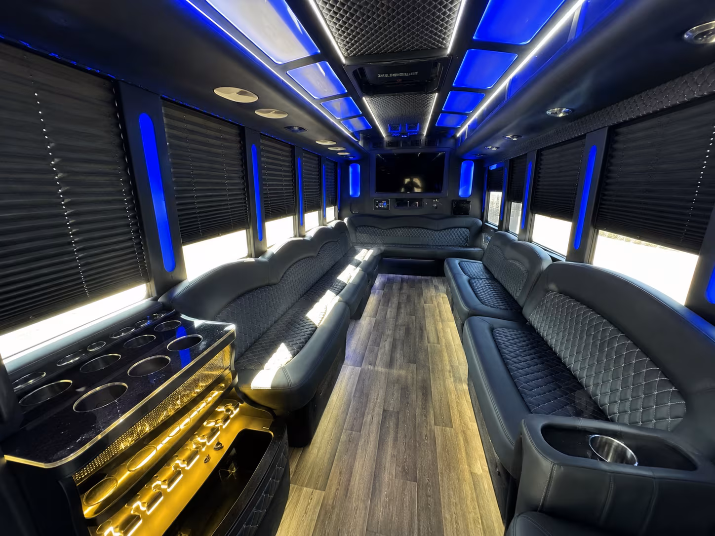 St Petersburg Sporting Event Transportation party bus exterior