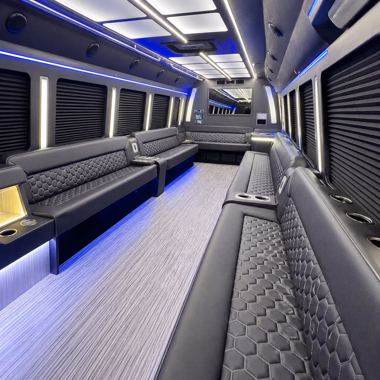 St Petersburg Sporting Event Transportation onboard seating