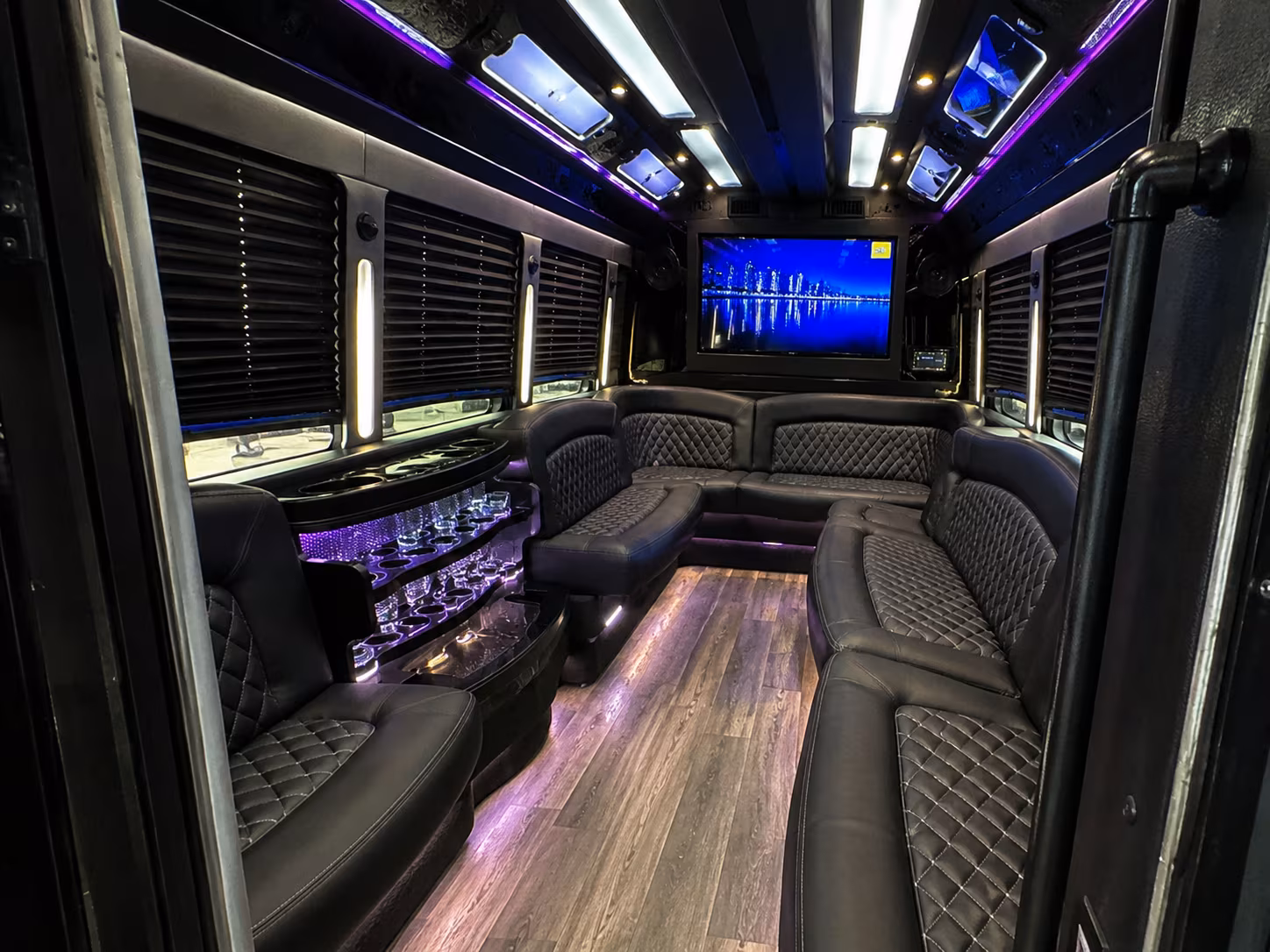 St Petersburg Wedding Transportation onboard seating
