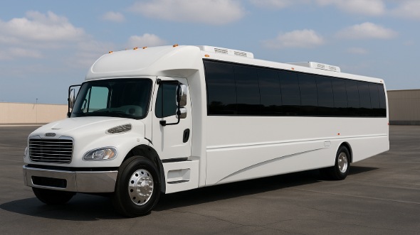 Exterior of Charter Bus Company Clearwater's 25 Passenger Party Bus in Clearwater