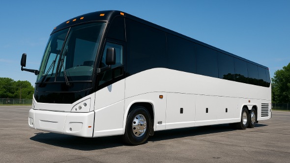 Exterior of Charter Bus Company Largo's 50 Passenger Party Bus in Largo
